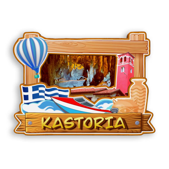 Refrigerator Magnet for Kastoria Greece  1719