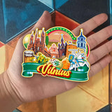 Refrigerator Magnet for Vilnius Lithuania  2477