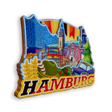 Refrigerator Magnet for Hamburg Germany  1173