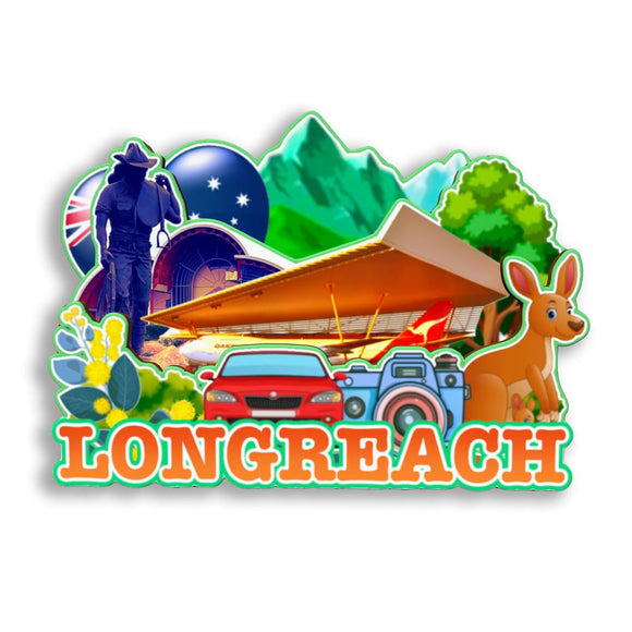 Refrigerator Magnet for Longreach Australia  2721