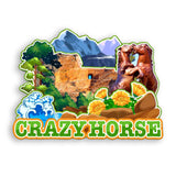 Refrigerator Magnet for Crazy Horse South Dakota USA  1150