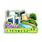 Kühlschrankmagnet für Fayetteville Arkansas USA 333