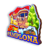 Refrigerator Magnet for Pamplona Spain  1582