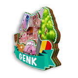 Refrigerator Magnet for Genk Belgium  2024