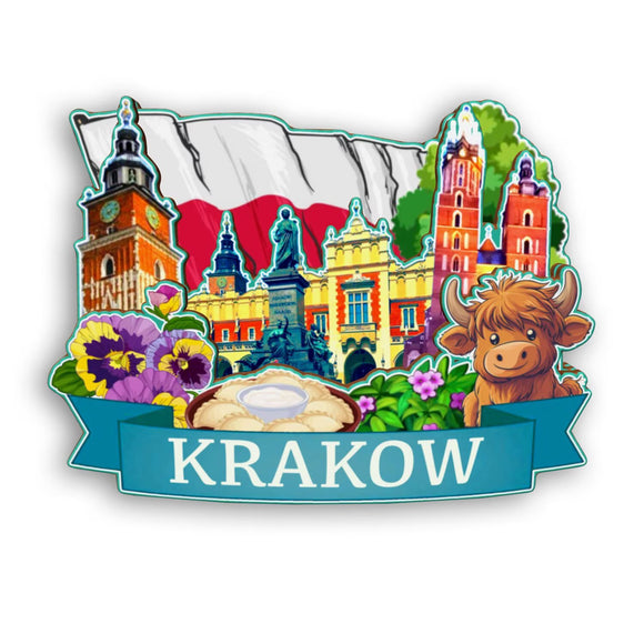 Refrigerator Magnet for Krakow Poland  2111