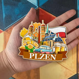 Refrigerator Magnet for Plzen Czech  2100