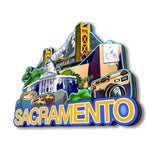 Kühlschrankmagnet für Sacramento, Kalifornien, USA 231