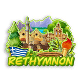 Refrigerator Magnet for Rethymnon Greece  1744