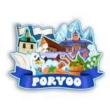 Refrigerator Magnet for Porvoo Finland  2337