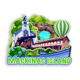 Refrigerator Magnet for Mackinac Island Michigan USA  1000