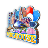 Refrigerator Magnet for Mulhouse France  1355