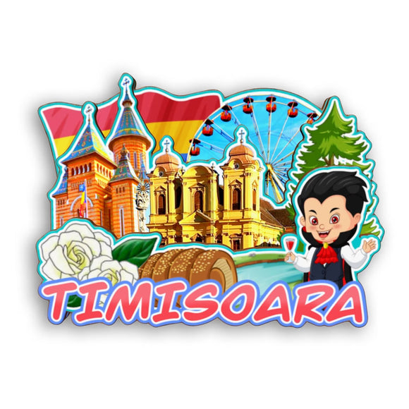 Refrigerator Magnet for Timisoara Romania  2324