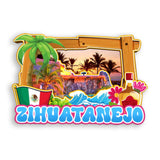 Refrigerator Magnet for Zihuatanejo Mexico  1838