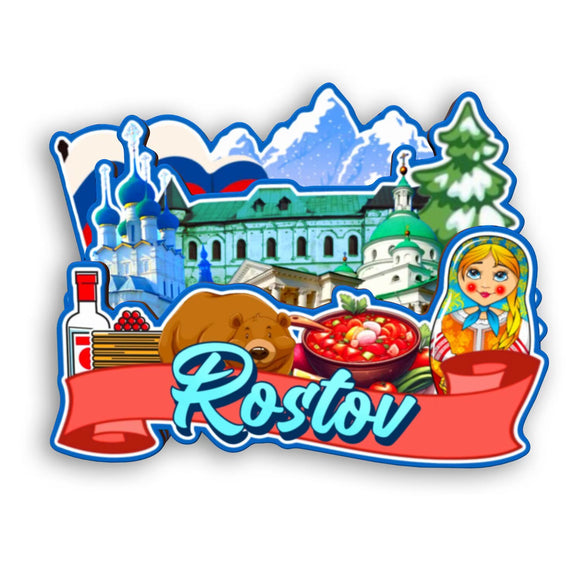 Refrigerator Magnet for Rostov Russia  2548