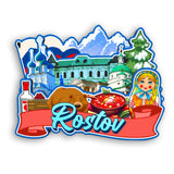 Refrigerator Magnet for Rostov Russia  2548