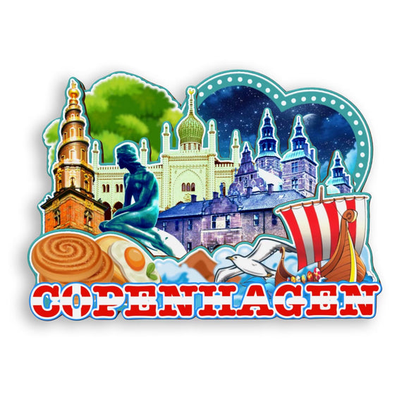 Kühlschrankmagnet für Kopenhagen Dänemark 2067