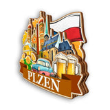 Refrigerator Magnet for Plzen Czech  2100