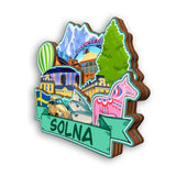 Refrigerator Magnet for Solna Sweden  2185