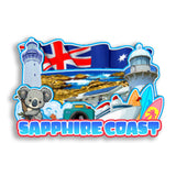 Refrigerator Magnet for Sapphire Coast Australia  2680