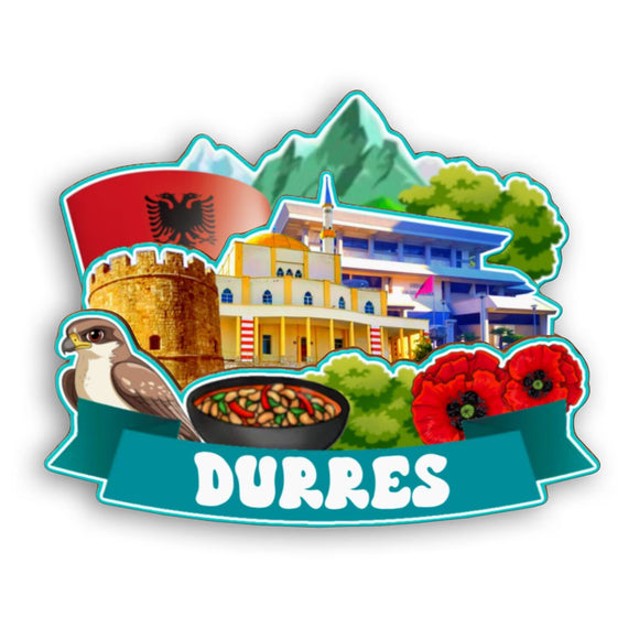 Refrigerator Magnet for Durres Albania  2456