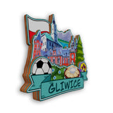 Refrigerator Magnet for Gliwice Poland  2136