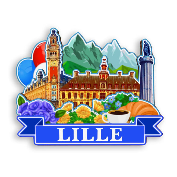 Refrigerator Magnet for Lille France  1363