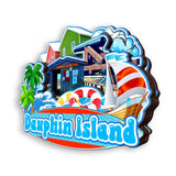 Kühlschrankmagnet für Dauphin Island Alabama USA 345