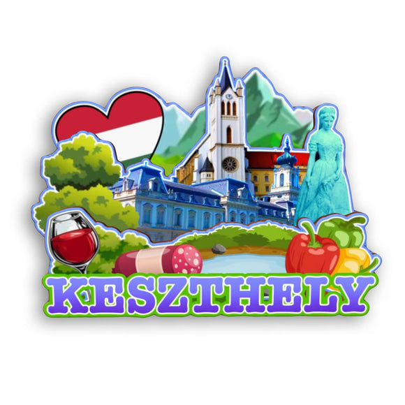 Refrigerator Magnet for Keszthely Hungary  2152