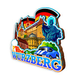 Kühlschrankmagnet für Würzberg Deutschland 1213