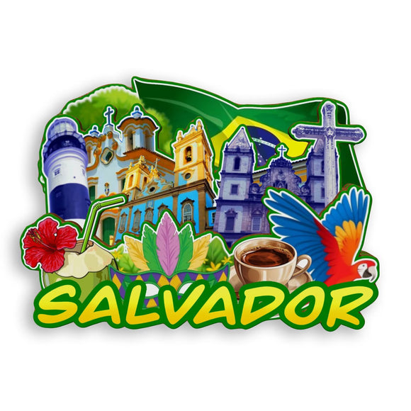 Refrigerator Magnet for Salvador Brazil  1900