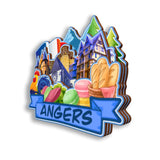 Refrigerator Magnet for Angers France  2587
