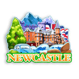 Refrigerator Magnet for Newcastle UK  1449