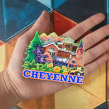 Магнит на холодильник для Шайенна, Вайоминг, США 920