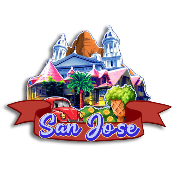 Магнит на холодильник для Сан-Хосе, Калифорния, США 232