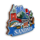 Kühlschrankmagnet für Sandnes Norwegen 2285