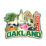 Kühlschrankmagnet für Oakland, Kalifornien, USA 239