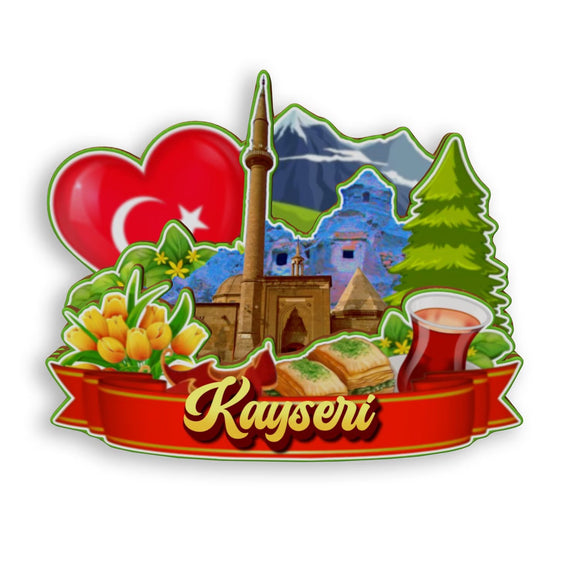 Refrigerator Magnet for Kayseri Greece  1704