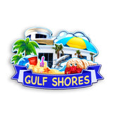 Kühlschrankmagnet für Gulf Shores Alabama USA 354