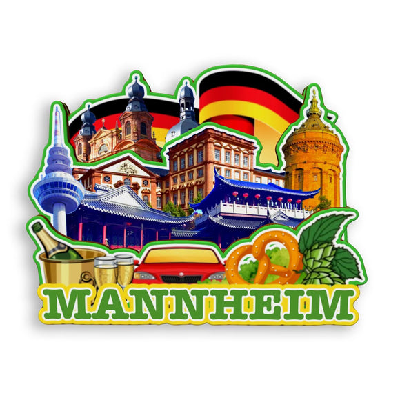 Kühlschrankmagnet für Mannheim Deutschland 1200