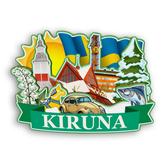 Refrigerator Magnet for Kiruna Sweden  2171