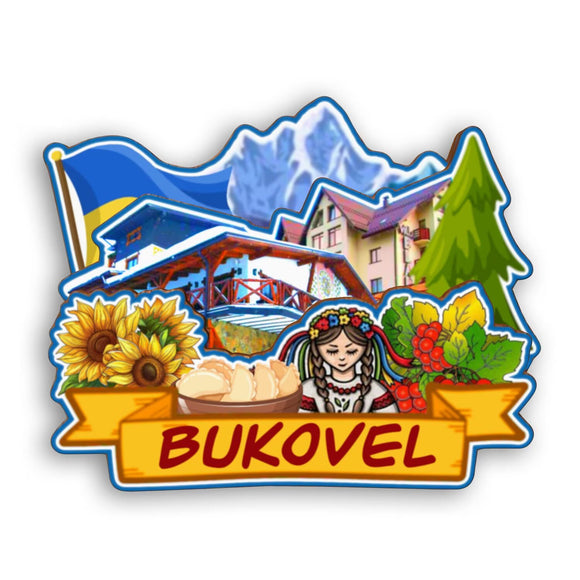 Refrigerator Magnet for Bukovel Ukraine  2400
