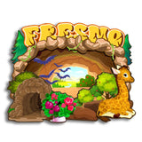 Kühlschrankmagnet für Fresno, Kalifornien, USA 235