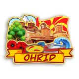 Refrigerator Magnet for Ohrid North Macedonia  2506