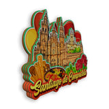 Kühlschrankmagnet für Santiago de Compostela Spanien 1548