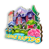 Refrigerator Magnet for Cedar Rapids Iowa USA  939
