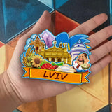 Refrigerator Magnet for Lviv Ukraine  2392