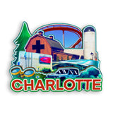 Refrigerator Magnet for Charlotte North Carolina USA  1085