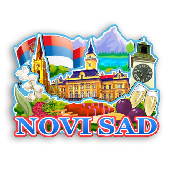 Refrigerator Magnet for Novi Sad Serbia  2511