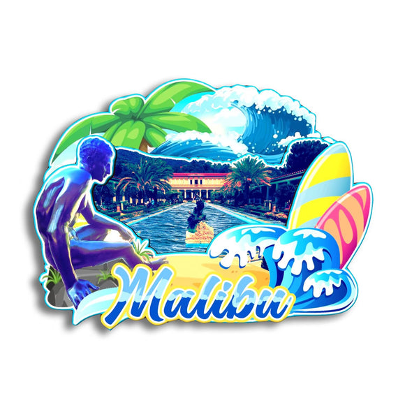 Refrigerator Magnet for Malibu California USA  258