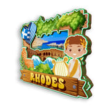 Refrigerator Magnet for Rhodes Greece  1712
